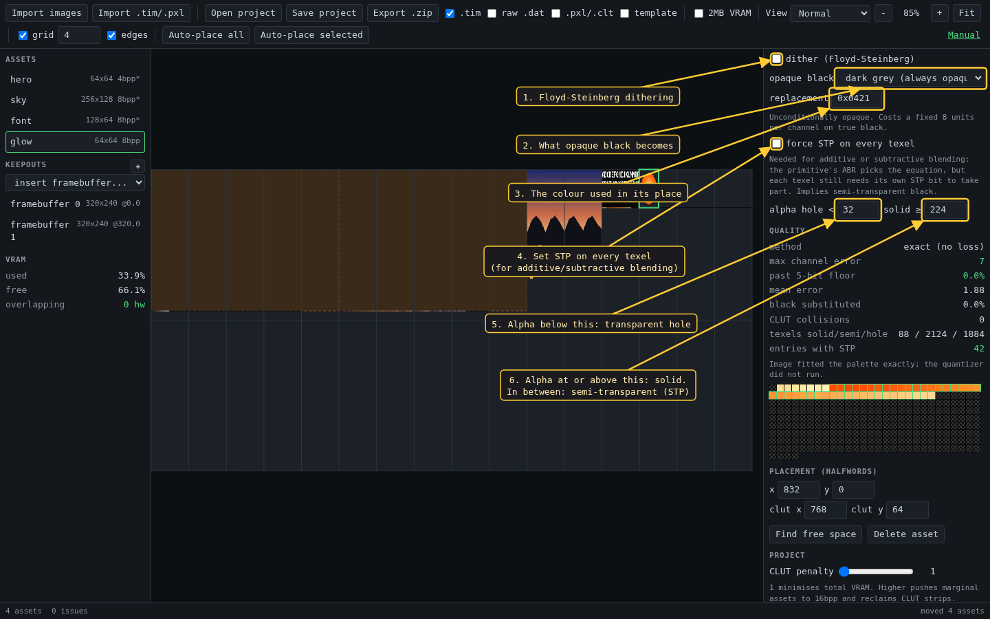 the conversion section of the inspector